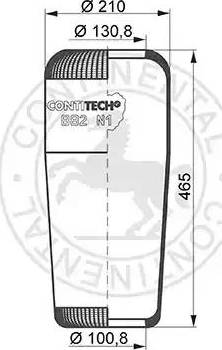 ST-Templin 04.010.6000.500 - Soffietto, Sospensione pneumatica autozon.pro