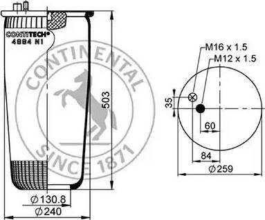 ST-Templin 04.010.6100.950 - Soffietto, Sospensione pneumatica autozon.pro