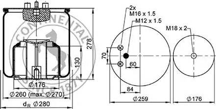 ST-Templin 04.010.6100.931 - Soffietto, Sospensione pneumatica autozon.pro