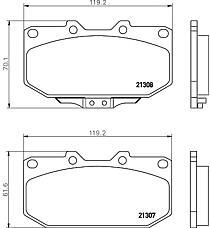 Subaru 26296AE120 - Kit pastiglie freno, Freno a disco autozon.pro