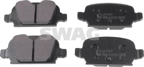 Swag 40 91 6626 - Kit pastiglie freno, Freno a disco autozon.pro