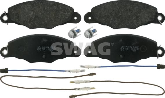 Swag 64 91 6414 - Kit pastiglie freno, Freno a disco autozon.pro