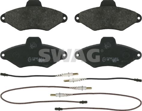 Swag 64 91 6413 - Kit pastiglie freno, Freno a disco autozon.pro