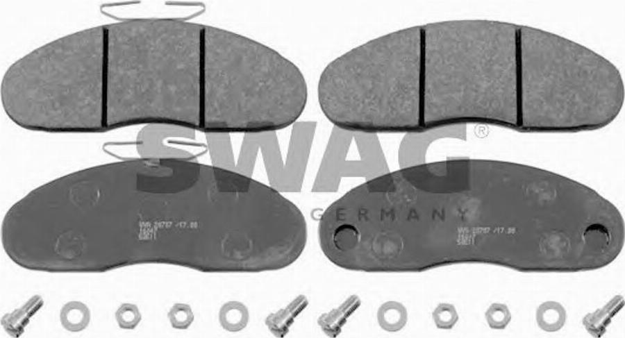 Swag 10 91 6047 - Kit pastiglie freno, Freno a disco autozon.pro