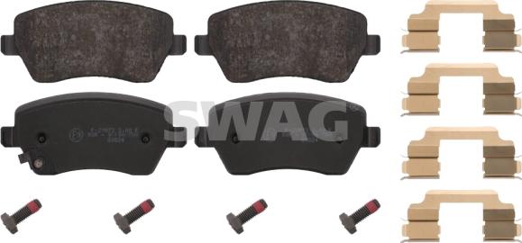 Swag 84 91 6649 - Kit pastiglie freno, Freno a disco autozon.pro