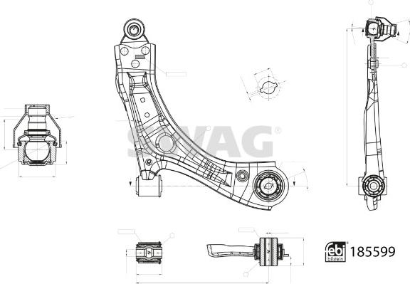 Swag 33 10 9998 - Braccio oscillante, Sospensione ruota autozon.pro