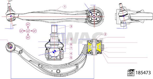 Swag 33 10 9935 - Braccio oscillante, Sospensione ruota autozon.pro