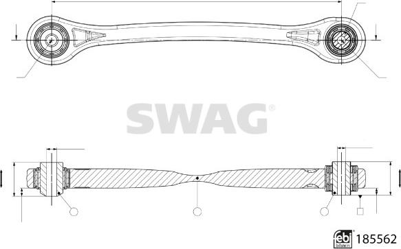 Swag 33 10 9973 - Braccio oscillante, Sospensione ruota autozon.pro