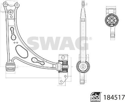 Swag 33 10 9416 - Braccio oscillante, Sospensione ruota autozon.pro