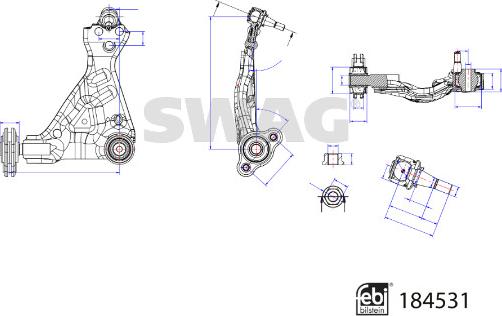 Swag 33 10 9424 - Braccio oscillante, Sospensione ruota autozon.pro