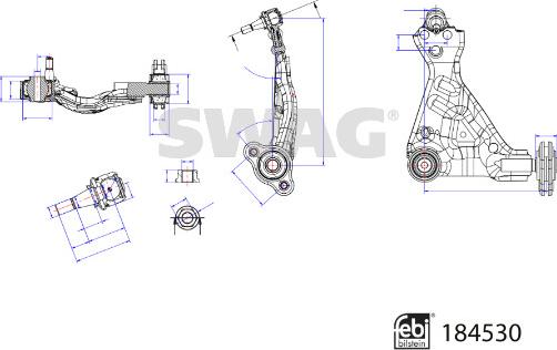 Swag 33 10 9423 - Braccio oscillante, Sospensione ruota autozon.pro