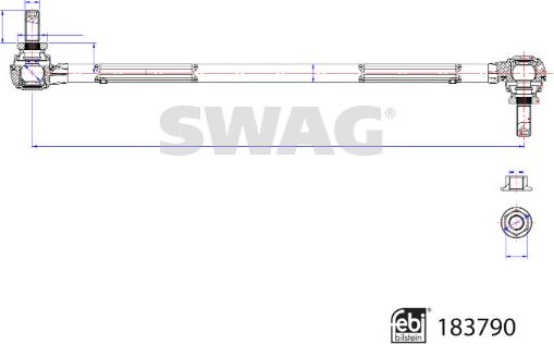 Swag 33 10 9691 - Asta / Puntone, Stabilizzatore autozon.pro