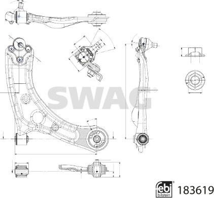 Swag 33 10 9090 - Braccio oscillante, Sospensione ruota autozon.pro