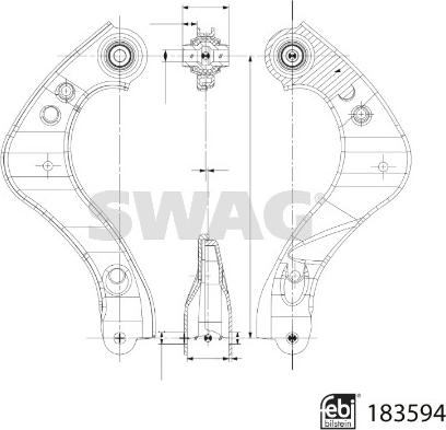 Swag 33 10 9061 - Braccio oscillante, Sospensione ruota autozon.pro