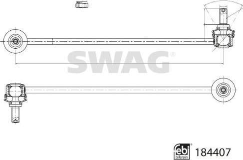 Swag 33 10 9364 - Asta / Puntone, Stabilizzatore autozon.pro