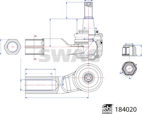 Swag 33 10 9249 - Testa barra d'accoppiamento autozon.pro