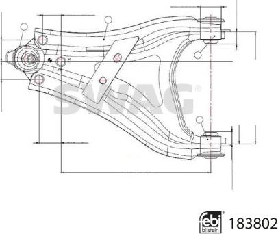 Swag 33 10 9218 - Braccio oscillante, Sospensione ruota autozon.pro