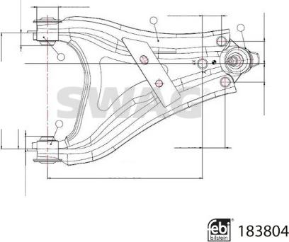 Swag 33 10 9220 - Braccio oscillante, Sospensione ruota autozon.pro