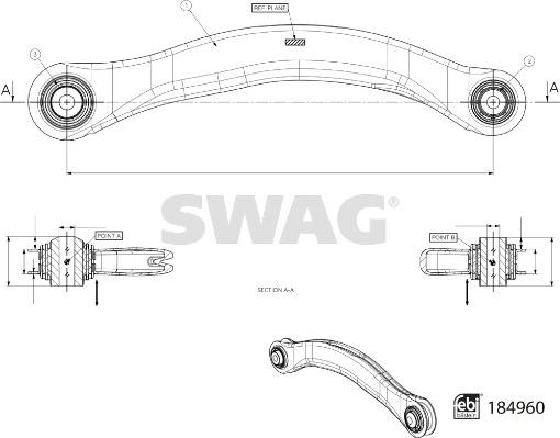 Swag 33 10 9715 - Braccio oscillante, Sospensione ruota autozon.pro