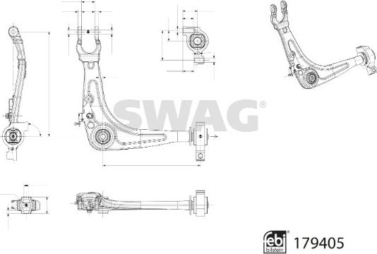 Swag 33 10 4907 - Braccio oscillante, Sospensione ruota autozon.pro