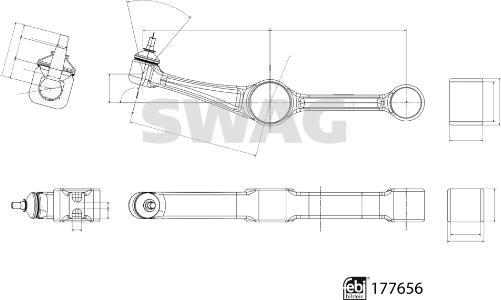 Swag 33 10 4238 - Braccio oscillante, Sospensione ruota autozon.pro