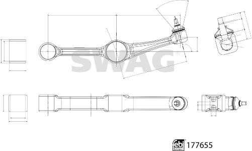 Swag 33 10 4237 - Braccio oscillante, Sospensione ruota autozon.pro