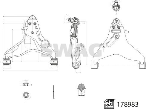 Swag 33 10 6996 - Braccio oscillante, Sospensione ruota autozon.pro