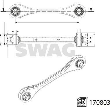 Swag 33 10 0557 - Braccio oscillante, Sospensione ruota autozon.pro