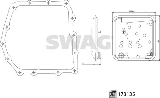 Swag 33 10 1640 - Filtro idraulico, Cambio automatico autozon.pro