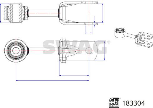 Swag 33 10 8904 - Asta / Puntone, Stabilizzatore autozon.pro