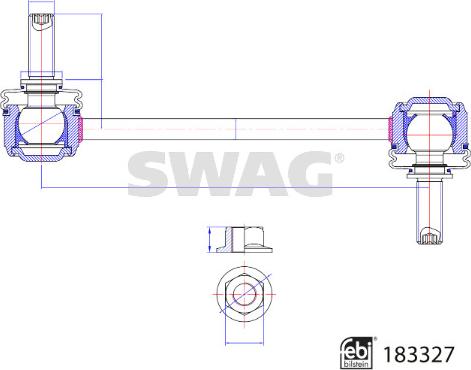 Swag 33 10 8916 - Asta / Puntone, Stabilizzatore autozon.pro