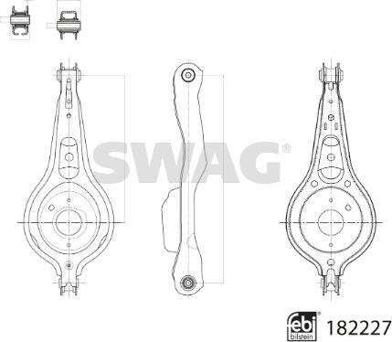 Swag 33 10 8556 - Braccio oscillante, Sospensione ruota autozon.pro