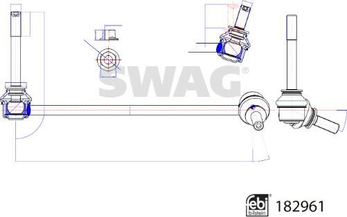 Swag 33 10 8787 - Asta / Puntone, Stabilizzatore autozon.pro