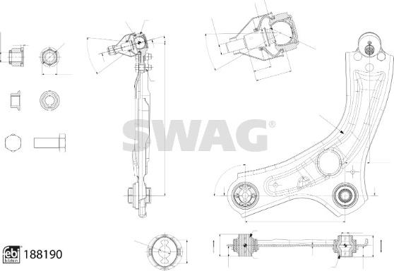 Swag 33 11 0581 - Braccio oscillante, Sospensione ruota autozon.pro