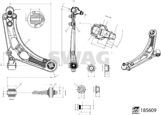 Swag 33 11 0005 - Braccio oscillante, Sospensione ruota autozon.pro