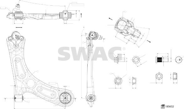 Swag 33 11 0000 - Braccio oscillante, Sospensione ruota autozon.pro