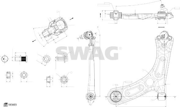 Swag 33 11 0001 - Braccio oscillante, Sospensione ruota autozon.pro