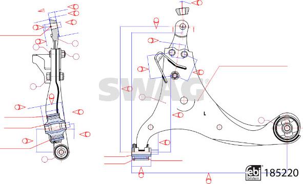 Swag 33 11 0109 - Braccio oscillante, Sospensione ruota autozon.pro