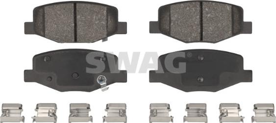 Swag 33 11 0835 - Kit pastiglie freno, Freno a disco autozon.pro