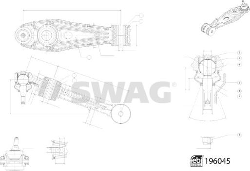 Swag 33 11 1955 - Braccio oscillante, Sospensione ruota autozon.pro