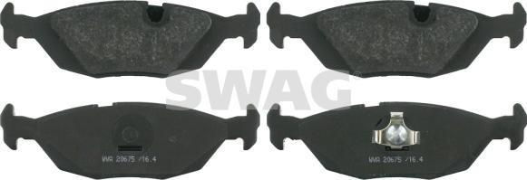 Swag 20 91 6141 - Kit pastiglie freno, Freno a disco autozon.pro