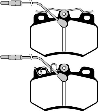 Akebono AN-3996WKE - Kit pastiglie freno, Freno a disco autozon.pro