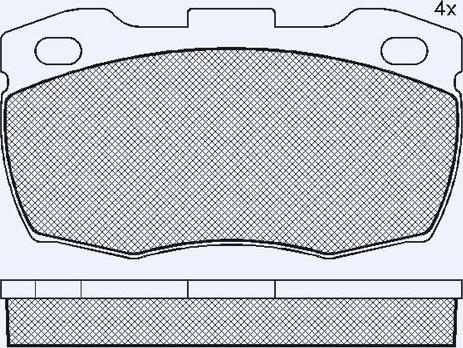 Akebono AN-4621K - Kit pastiglie freno, Freno a disco autozon.pro