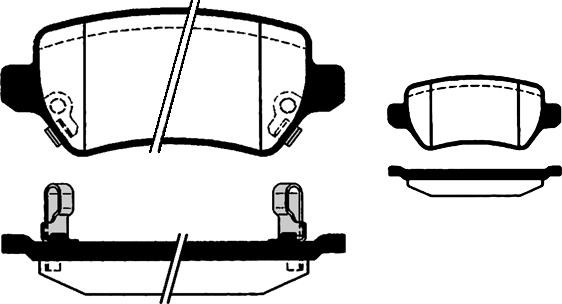 Magneti Marelli 363700205158 - Kit pastiglie freno, Freno a disco autozon.pro