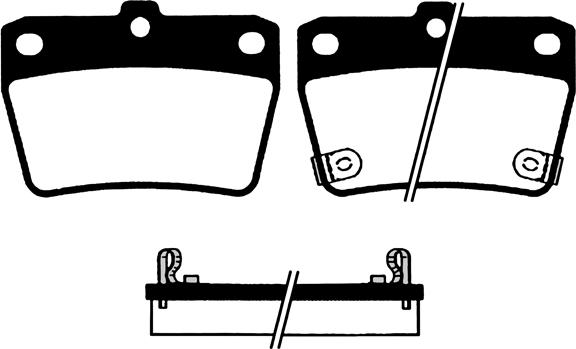 BOSCH 986494350 - Kit pastiglie freno, Freno a disco autozon.pro