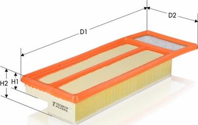 Tecneco Filters AR1451PM - Filtro aria autozon.pro