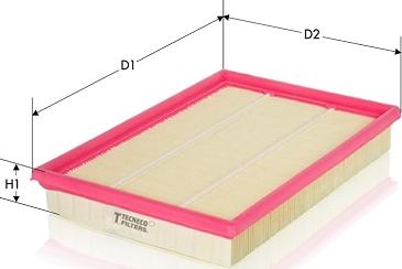 Tecneco Filters AR1642PM - Filtro aria autozon.pro