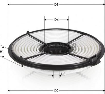 Tecneco Filters AR167-J - Filtro aria autozon.pro