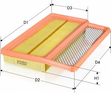 Tecneco Filters AR11190PM - Filtro aria autozon.pro