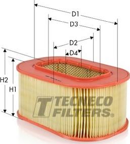 Tecneco Filters AR899-OV - Filtro aria autozon.pro